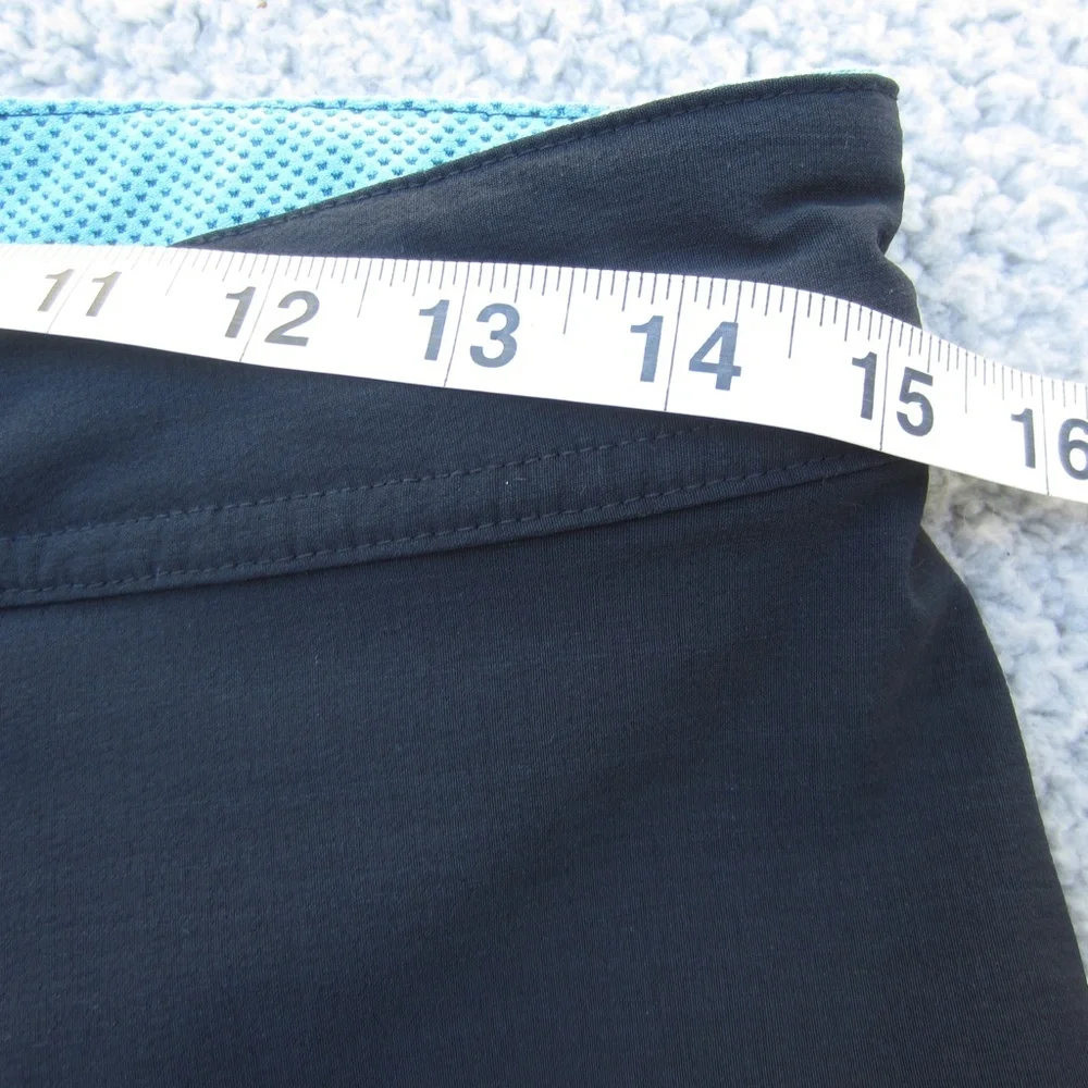 Vintage NIKE Shorts Mens M Black Back Zip‎ Pocket Knee Length Vented Hood /Loop